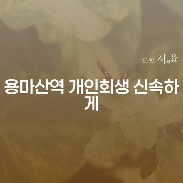 용마산역 개인회생 신속하게