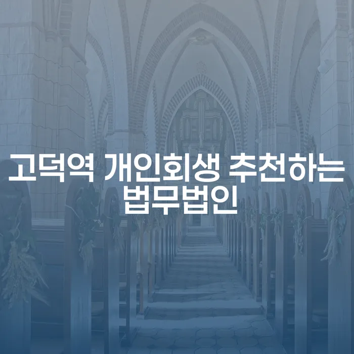 고덕역 개인회생 추천하는 법무법인