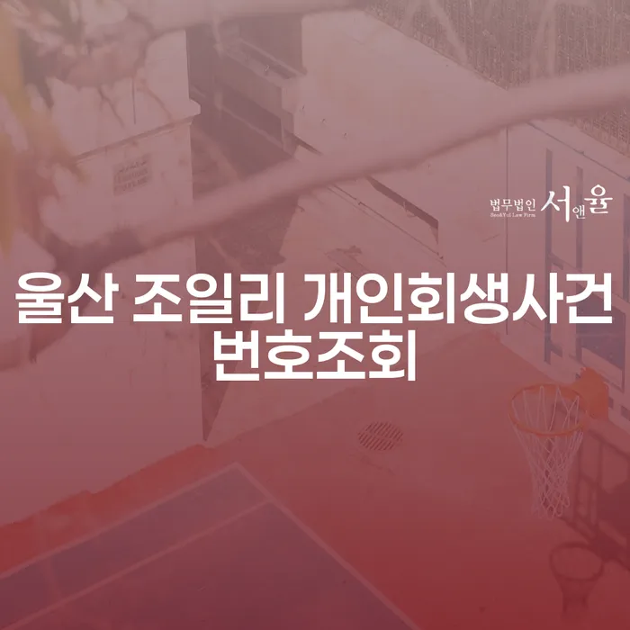 울산 조일리 개인회생사건번호조회와 회사파산, 어떻게 해결할 수 있을까요?