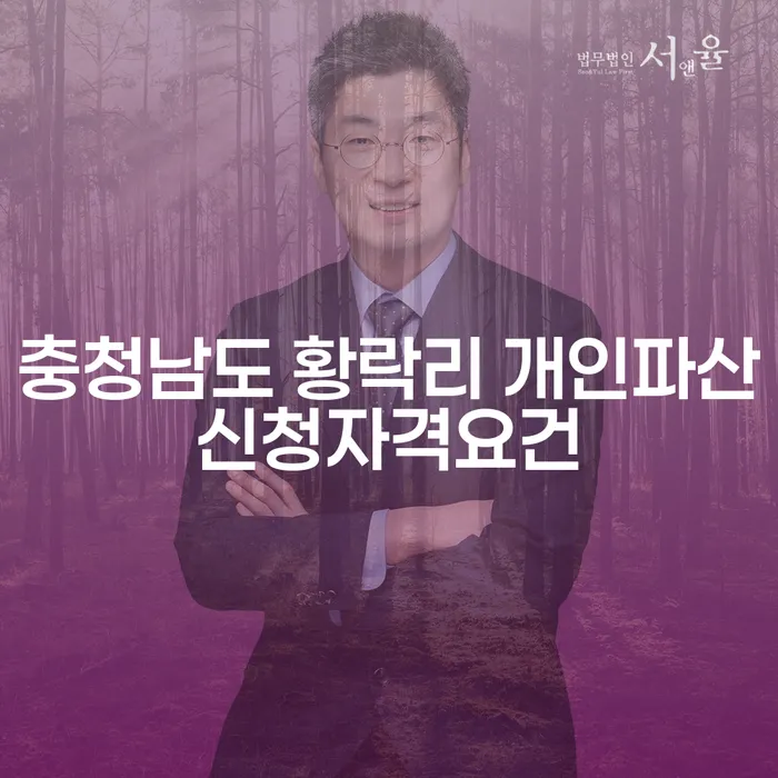 충청남도 황락리에서 개인파산신청자격요건을 갖추는 방법은?